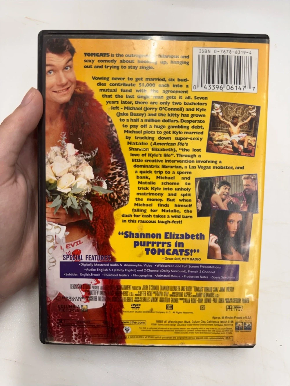 Tomcats (DVD, 2001) Jerry O’Connell, Shannon Elizabeth Tested - Picture 2 of 3
